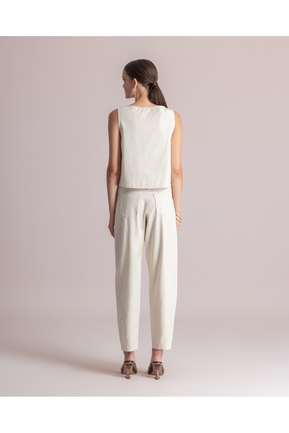 MOUTAKI WOMAN PANT ECRU 26.03.20