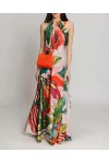 MOUTAKI WOMAN DRESS FLORAL MUTLICOLOUR 26.07.30