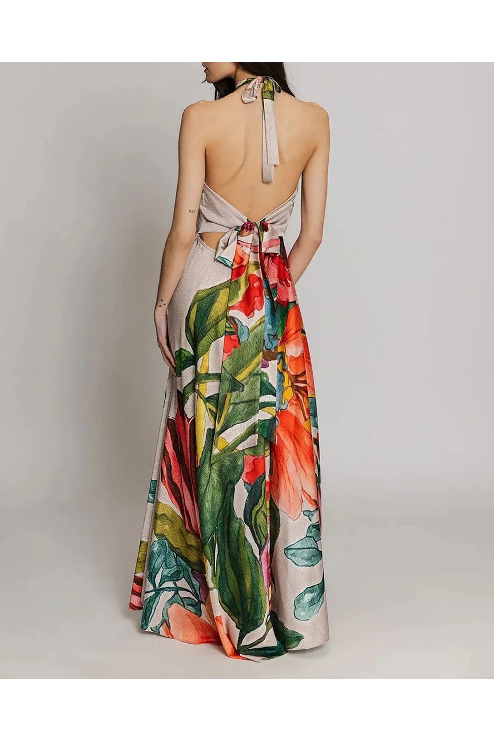 MOUTAKI WOMAN DRESS FLORAL MUTLICOLOUR 26.07.30