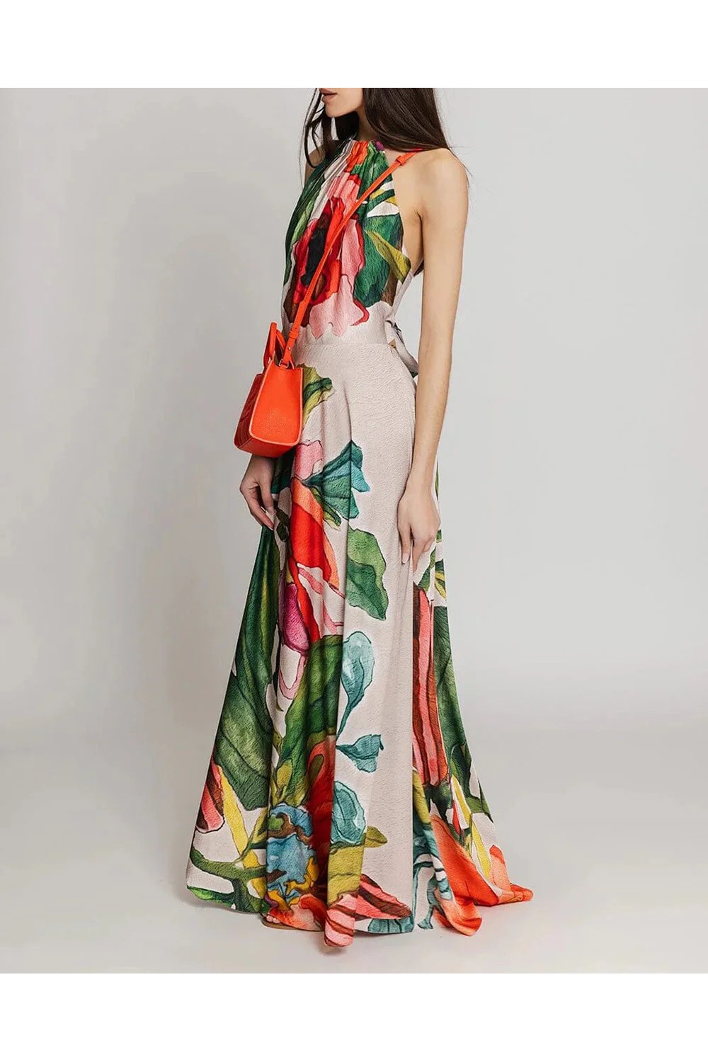 MOUTAKI WOMAN DRESS FLORAL MUTLICOLOUR 26.07.30