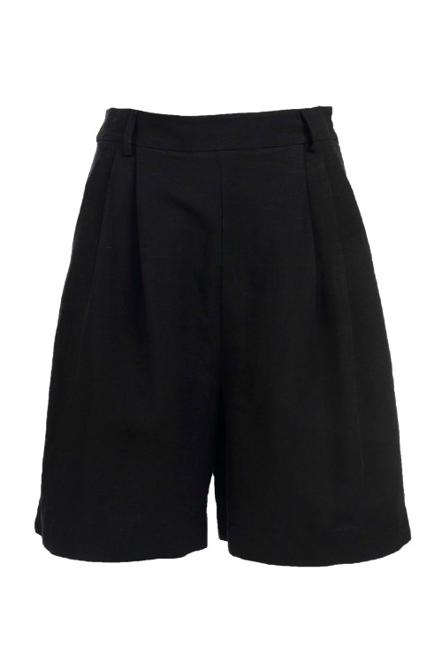 MOUTAKI WOMAN SHORTS BERMUDA BLACK 26.03.68