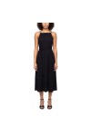 MOUTAKI WOMAN MAXI SATEN DRESS BLACK 26.07.67