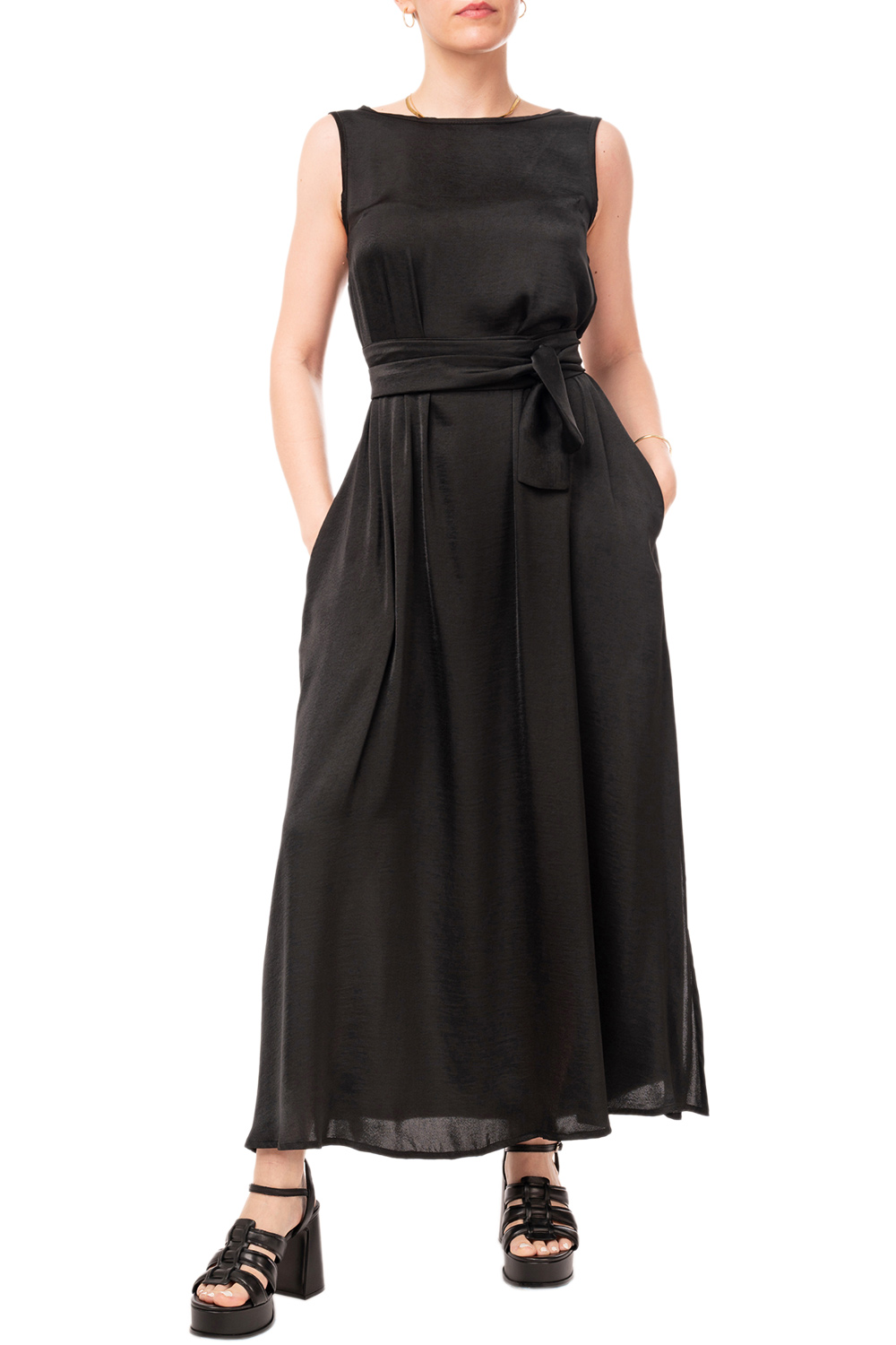 MOUTAKI WOMAN DRESS BLACK 26.07.21
