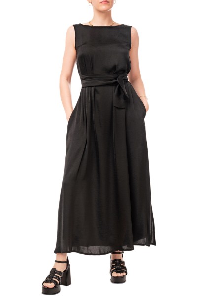MOUTAKI WOMAN DRESS BLACK 26.07.21