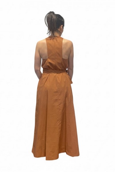 MOUTAKI WOMAN DRESS CHOCOLATE 26.07.81