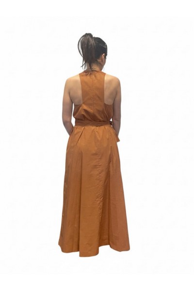 MOUTAKI WOMAN DRESS CHOCOLATE 26.07.81