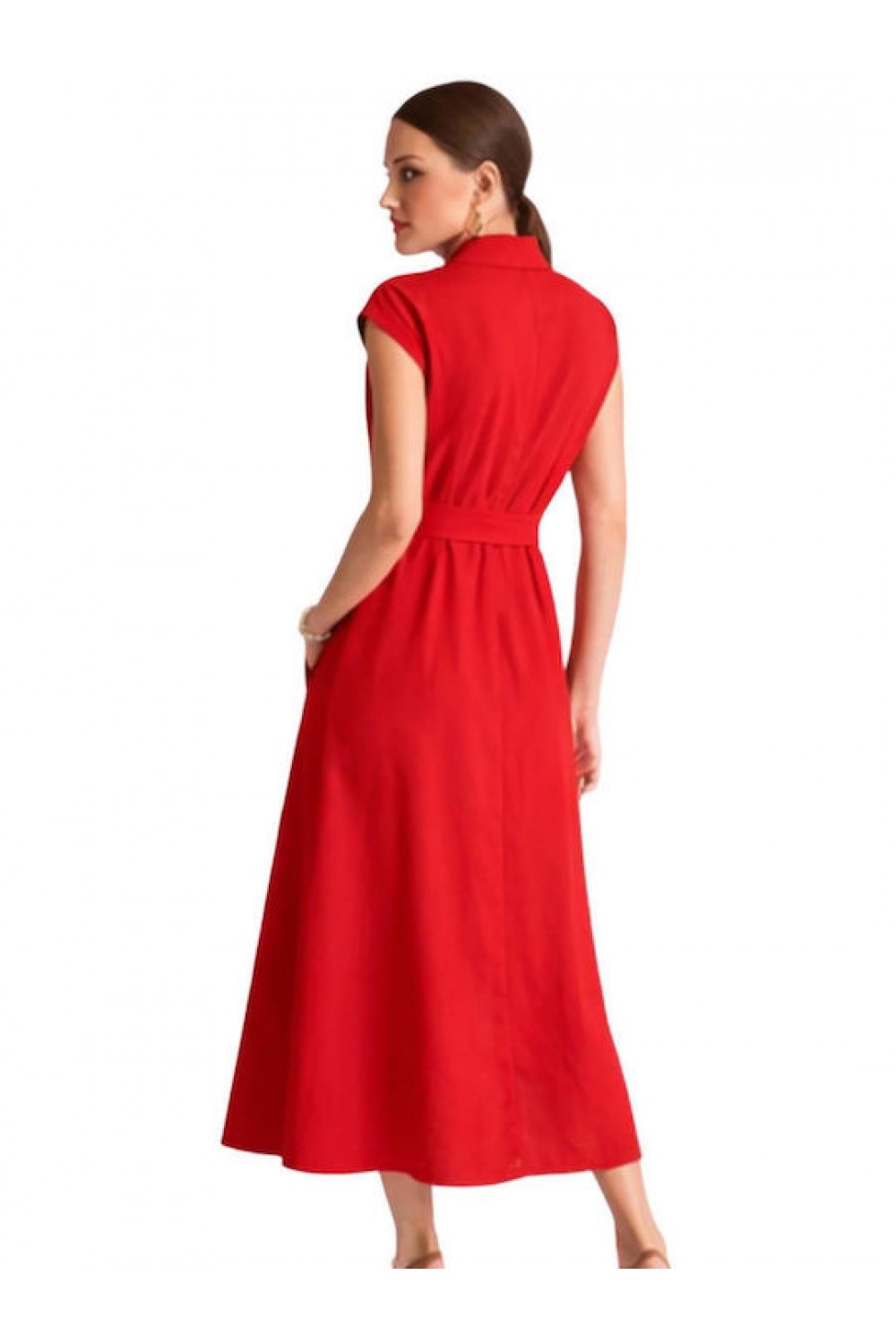MOUTAKI WOMAN DRESS RED 26.07.15
