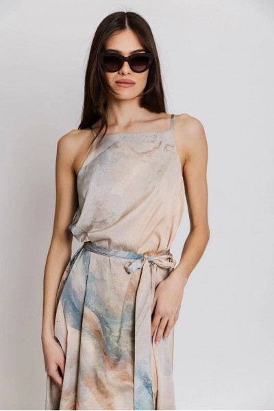 MOUTAKI WOMAN MIDI DRESS MULTICOLOUR 26.07.39