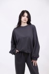 MOUTAKI WOMAN SWEATSHIRT & PANT SET CARBON 24.01.128