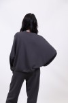 MOUTAKI WOMAN SWEATSHIRT & PANT SET CARBON 24.01.128