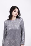 MSR SEQUIN KNIT DRESS IRON 24.269