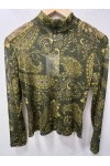 MSR ANIMAL PRINT SHIRT GREEN 26.234