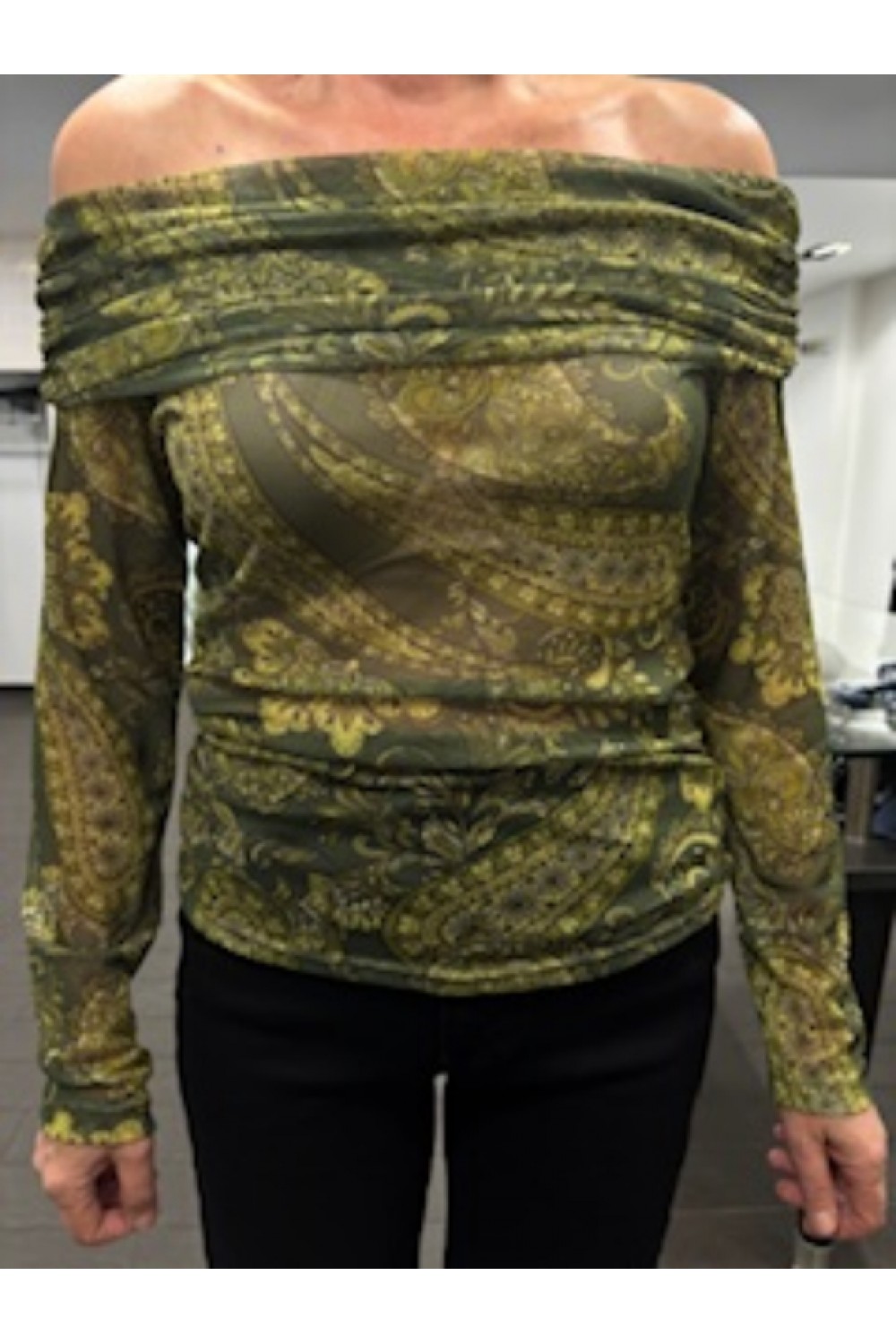MSR ANIMAL PRINT SHIRT GREEN 26.235