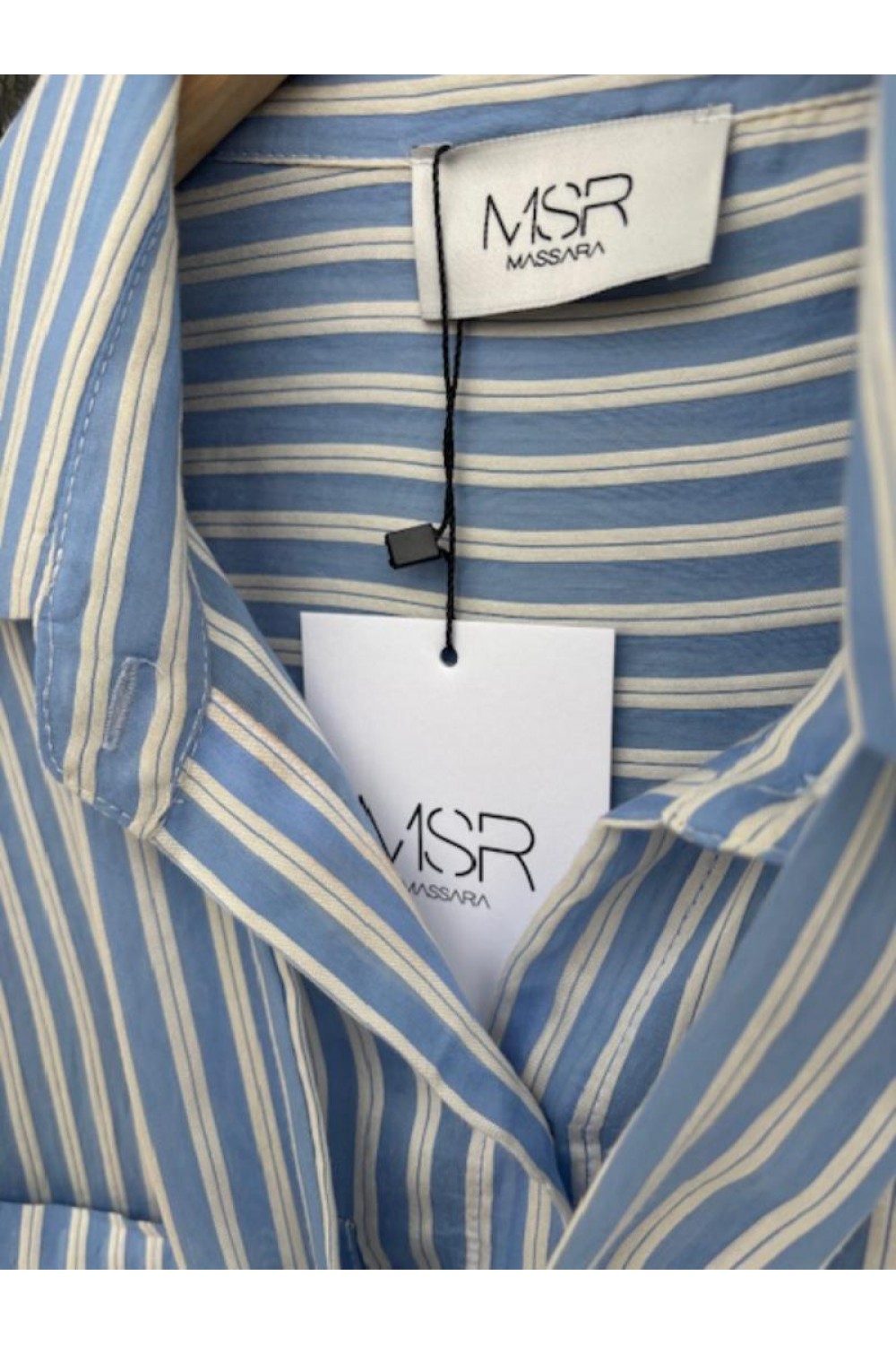 MSR SHIRT STRIPES BLUE-ECRU MAYA 26.521