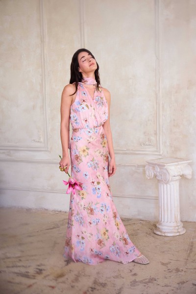 MSR SET TOP - SKIRT PINK MULTICOLOUR 26.557