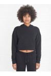 NOISY MAY LUPA L/S CROP HOOD SWEAT BLACK 27017425