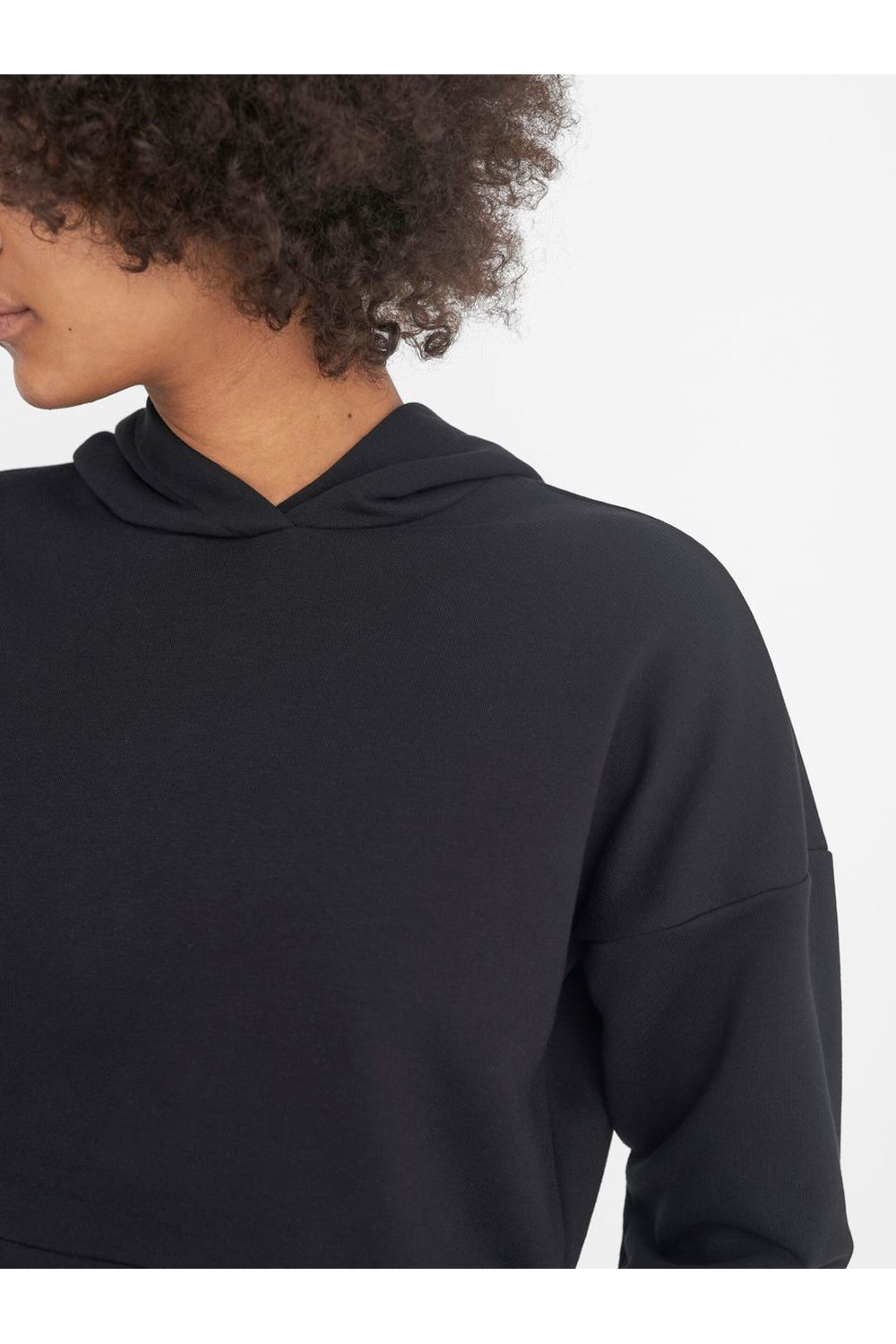 NOISY MAY LUPA L/S CROP HOOD SWEAT BLACK 27017425