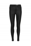 NOISY MAY CALLIE HW SKINNY COATED PANTS BLACK 27012746