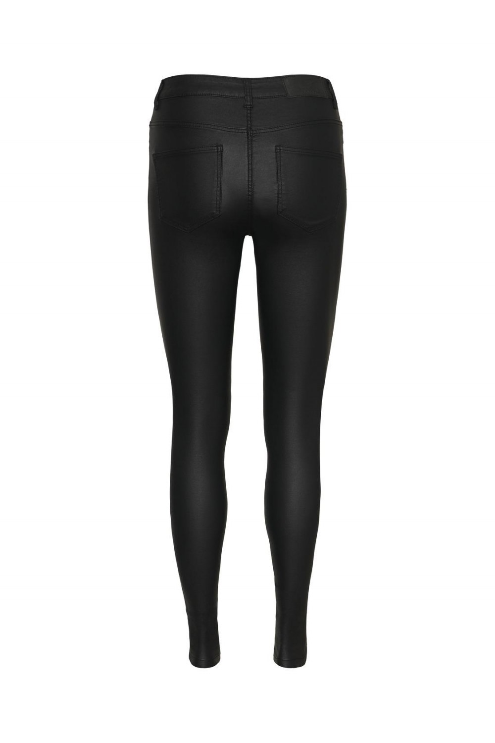 NOISY MAY CALLIE HW SKINNY COATED PANTS BLACK 27012746