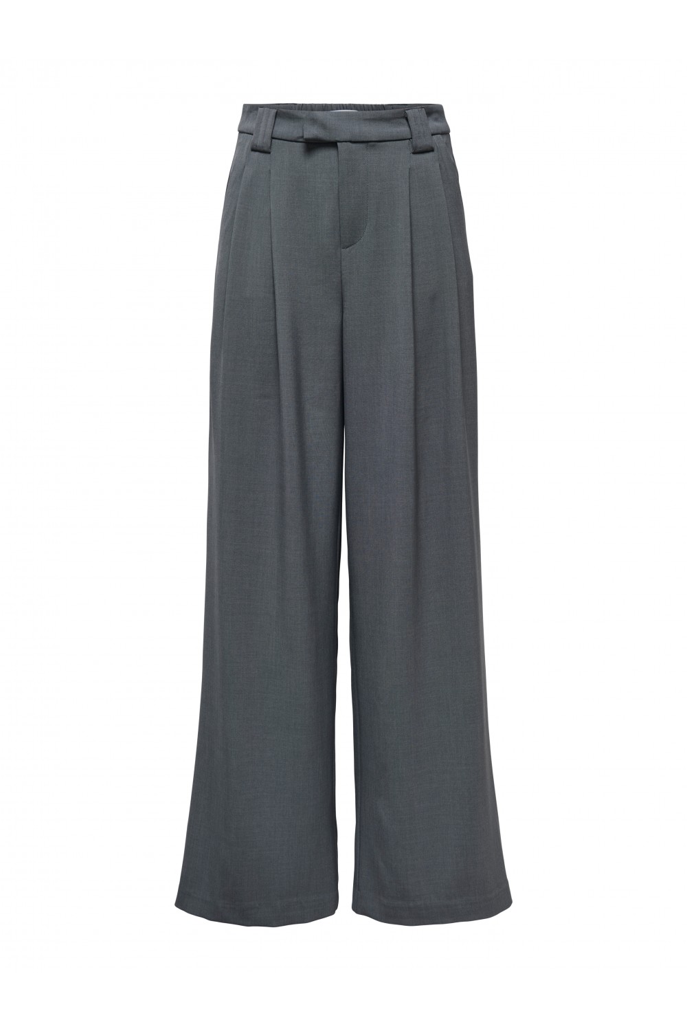 ONLY SVEA MW MEL WIDE PANT TLR DARK GREY MELANGE 15331532