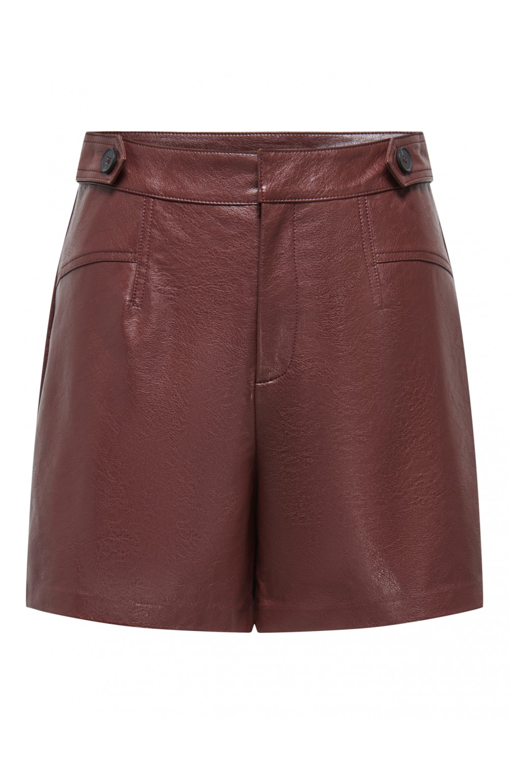 ONLY JULIA FAUX LEATHER SHORTS OTW RUM RAISIN 15373280