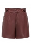 ONLY JULIA FAUX LEATHER SHORTS OTW RUM RAISIN 15373280