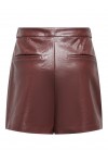 ONLY JULIA FAUX LEATHER SHORTS OTW RUM RAISIN 15373280