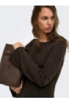 ONLY TESSIE LS BOATNECK DRESS KNT COFFE BEAN 15378118