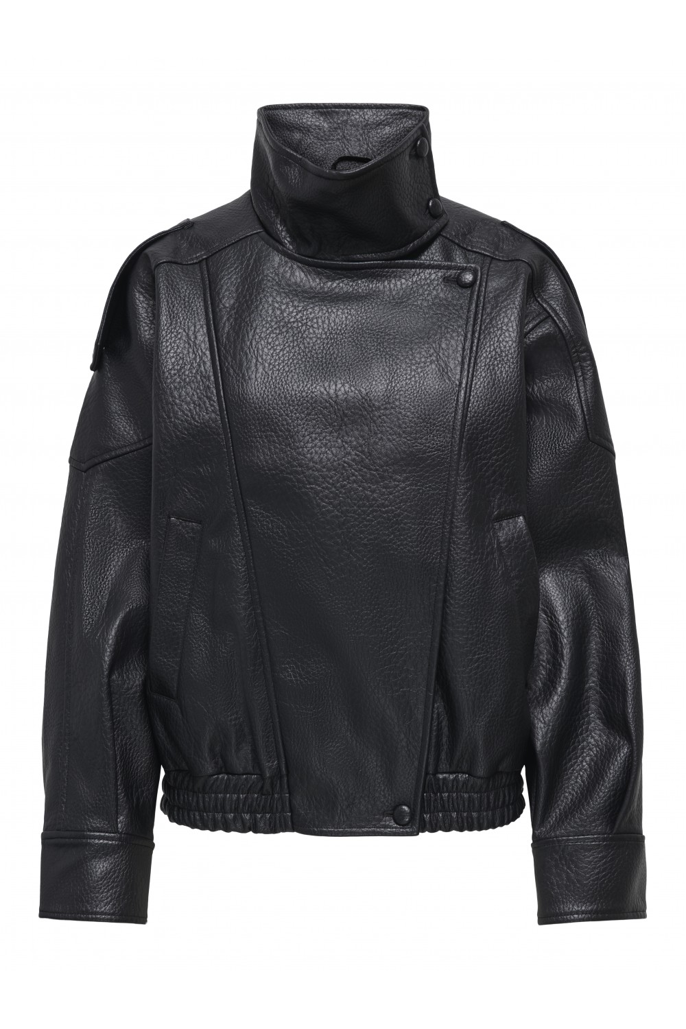  ONLY VANI L/S FAUX LEATHER JACKET PNT BLACK 15380880