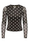  ONLY NOVA L/S MESH TOP WVN COFFEE BEAN 15357642