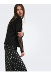 ONLY TAHLIA L/S LACE TOP JRS BLACK 15381333