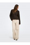  ONLY FIONA LS LOOSE V-NECK KNT COFFEE BEAN 15382494