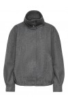 ONLY ASTA HIGH COLLAR BOMBER JACKET OTW DARK GREY MELANGE 15384778