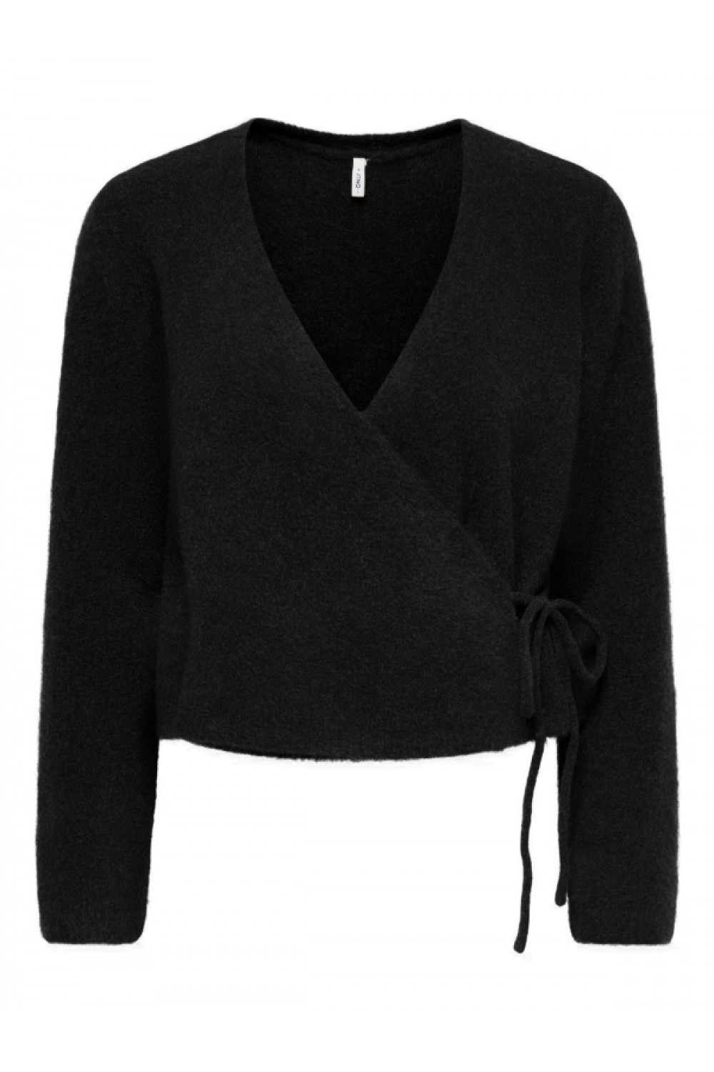ONLLIVA LS V-NECK WRAP KNT BLACK 15382359