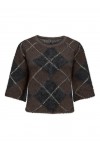  ONLY NOEME SS PATTERN O-NECK KNT COFFEE BEAN 15378132