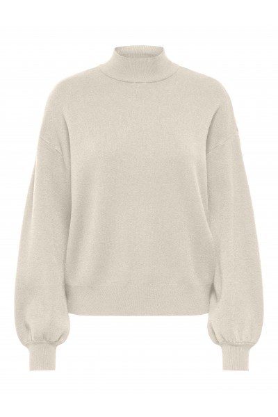 ONLY ENYA LS JQ O-NECK KNT BIRCH 15302262