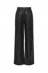 ONLY NIELLA HW FAUX LEATHER WIDE PANT BLACK 15378766