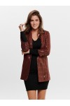 ONLY REBECCA L/S GLITTER BLAZER JRS BITTER CHOCOLATE 15189743