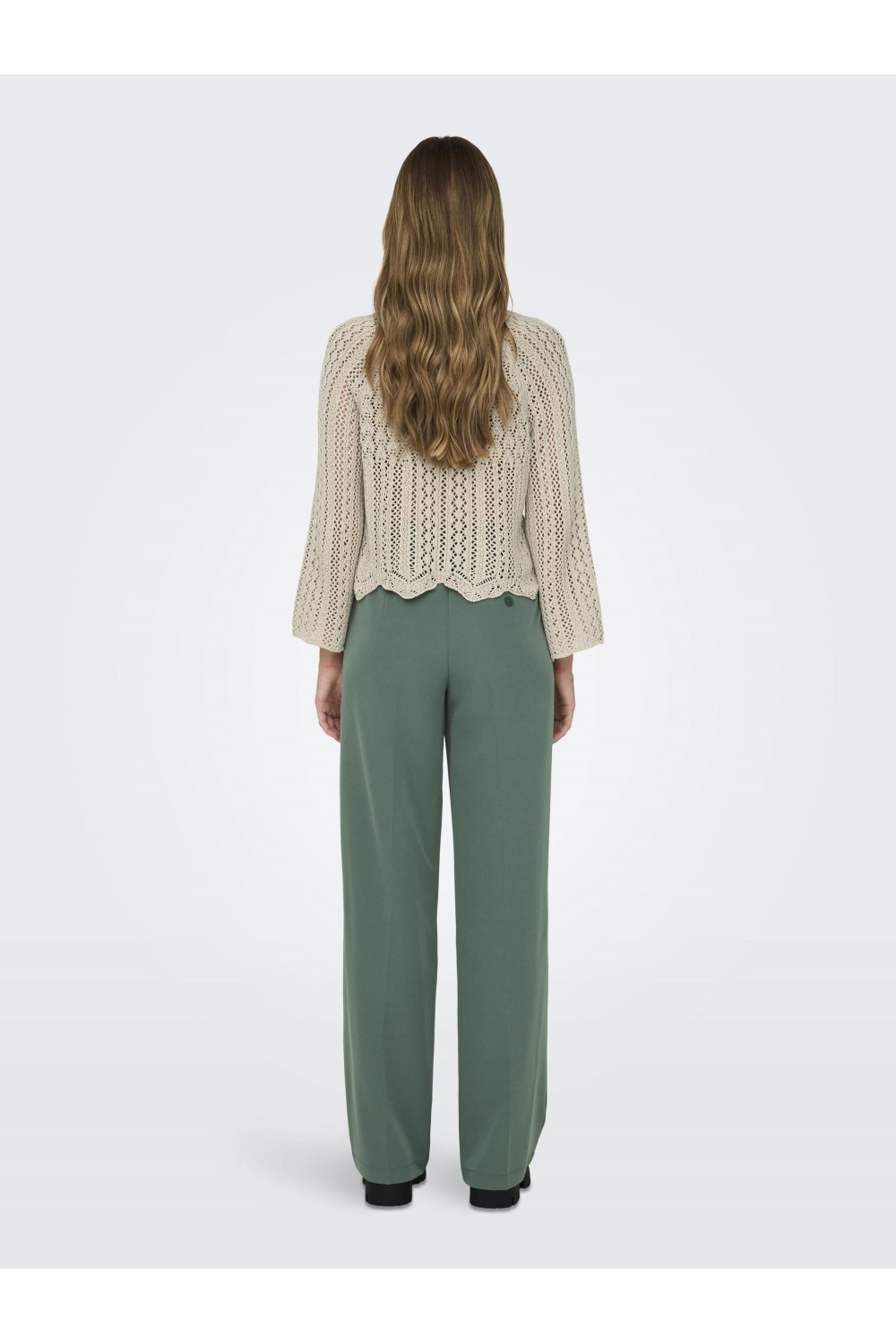 ONLY KIRA MELLIE WIDE PANT DARK FOREST 15288761