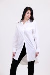 ONLY LINA LS OVERSIZE LONG SHIRT WVN BRIGHT WHITE 15270509