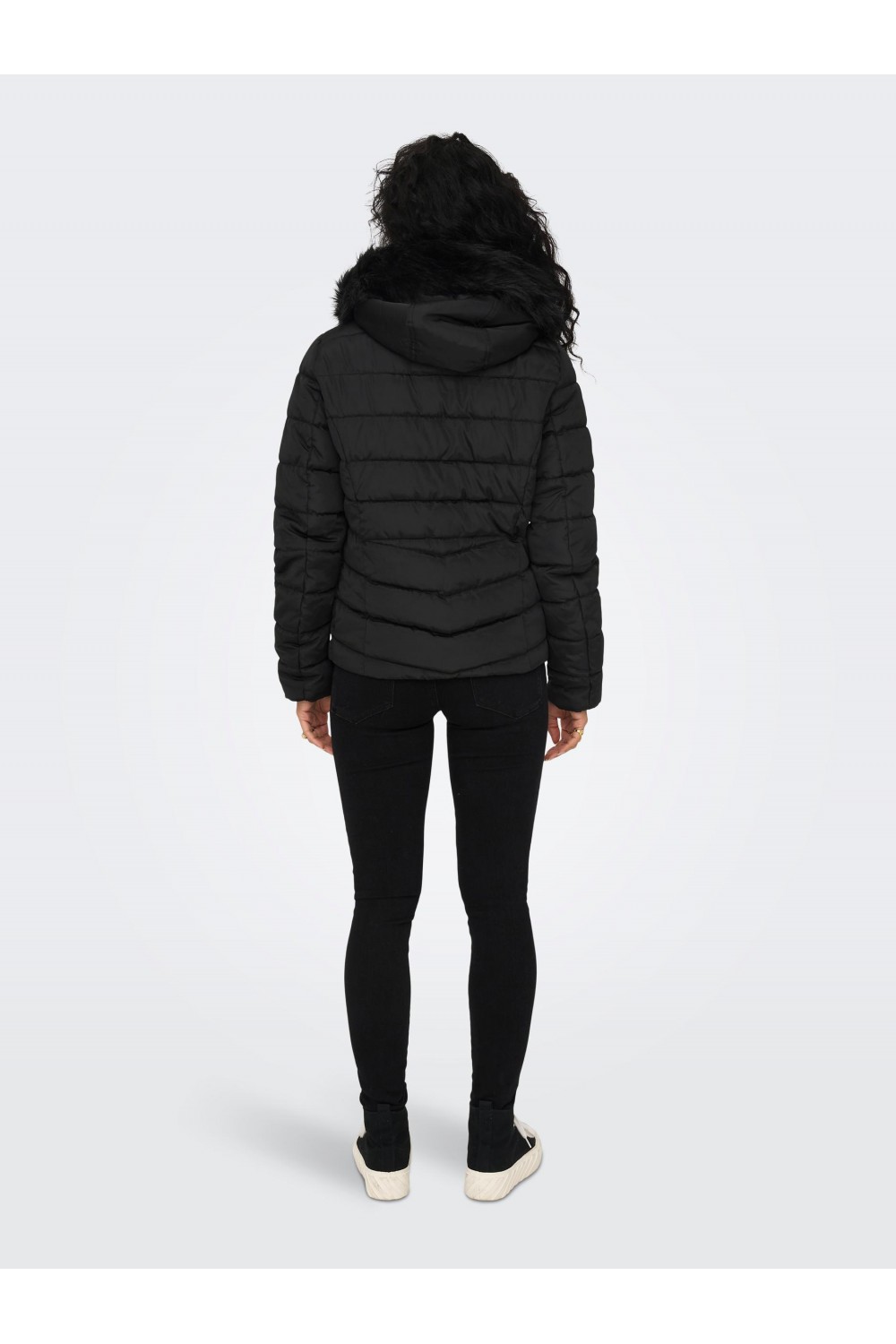 ONLY ELLAN HOOD JACKET BLACK 15300254