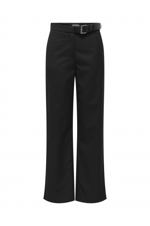 ONLY FRANKIE HW STR BELT PANT XT TLR BLACK 15328176