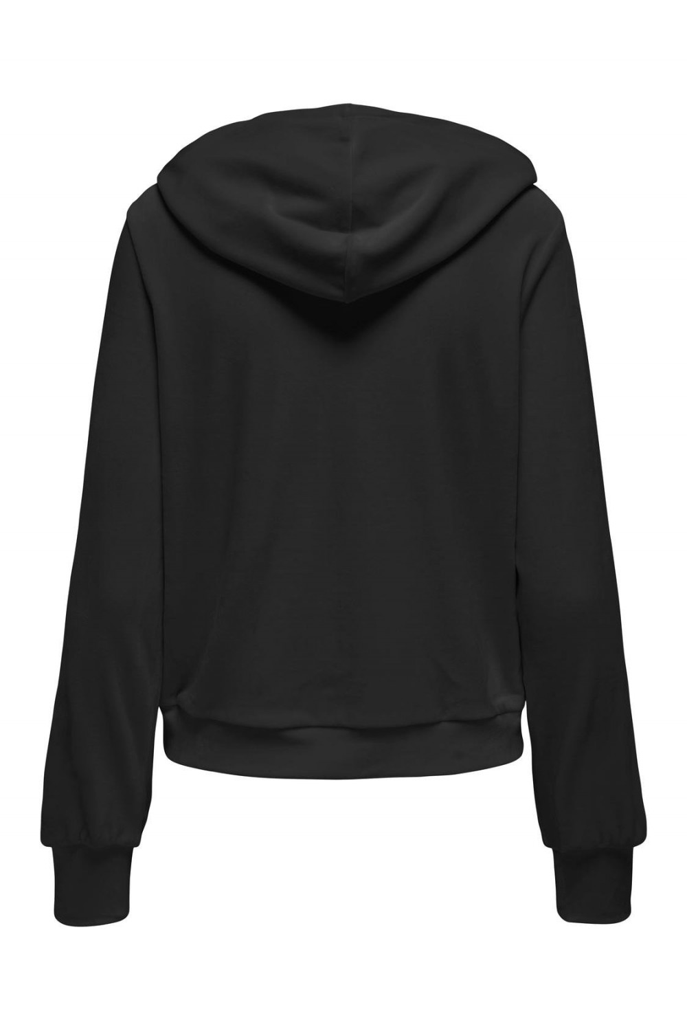 ONLY REBEL L/S ZIP STRING HOOD CC SWT BLACK 15326657 