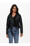 ONLY VERA FAUX LEATHER BIKER OTW BLACK 15232135