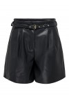 ONLY HEIDI FAUX LEATHER SHORTS NOOS OTW BLACK 15275421