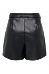 ONLY HEIDI FAUX LEATHER SHORTS NOOS OTW BLACK 15275421