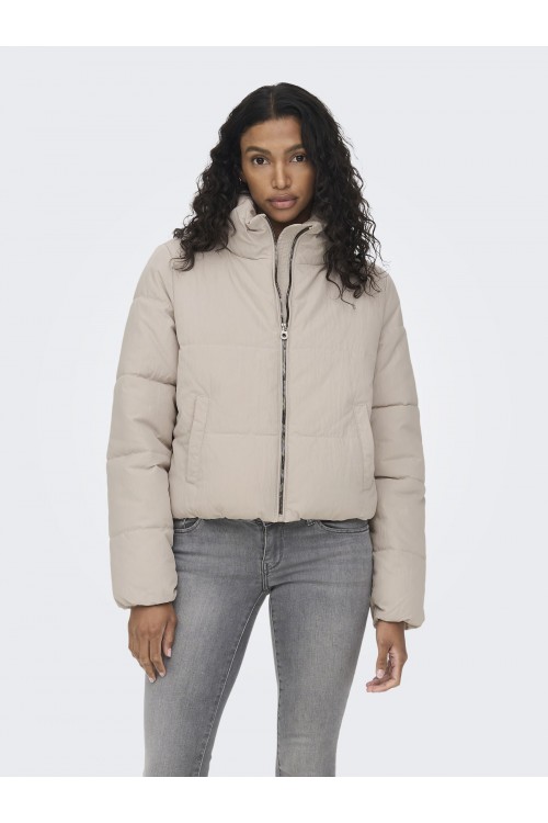 ONLY DOLLY SHORT PUFFER JACKET PUMICE STONE 15205371 