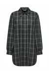 ONLY IMMA L/S OVS CHECK SHACKET XT PNT DARK GREY 15328167