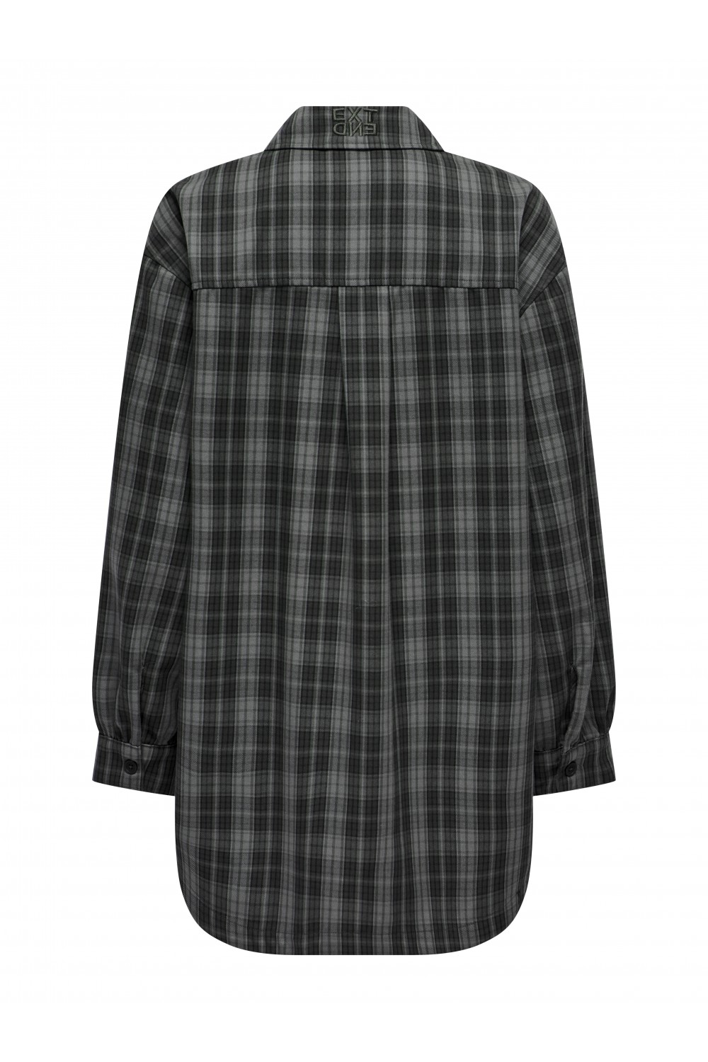 ONLY IMMA L/S OVS CHECK SHACKET XT PNT DARK GREY 15328167