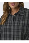 ONLY IMMA L/S OVS CHECK SHACKET XT PNT DARK GREY 15328167